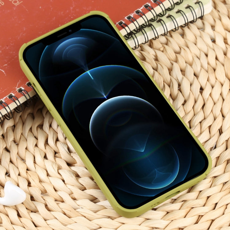 For iPhone 12 Pro Max Weave Texture Silicone Phone Case