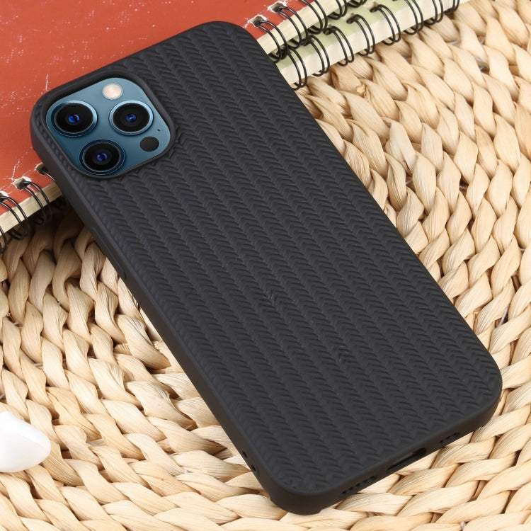 For iPhone 12 Pro Max Weave Texture Silicone Phone Case