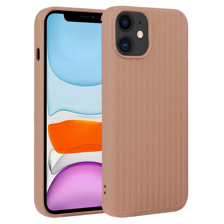 For iPhone 11 Weave Texture Silicone Phone Case