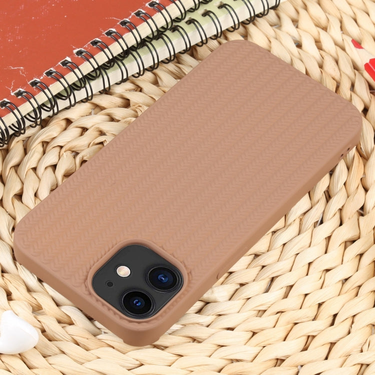 For iPhone 11 Weave Texture Silicone Phone Case