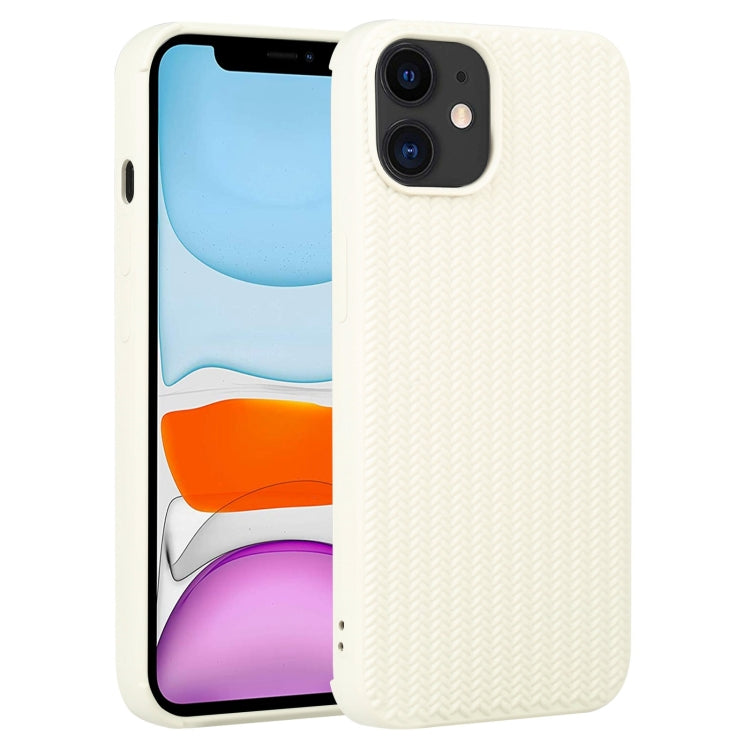 For iPhone 11 Weave Texture Silicone Phone Case
