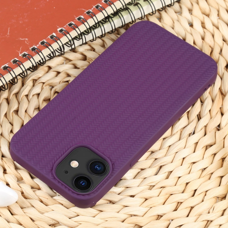 For iPhone 11 Weave Texture Silicone Phone Case