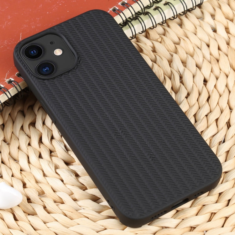For iPhone 11 Weave Texture Silicone Phone Case