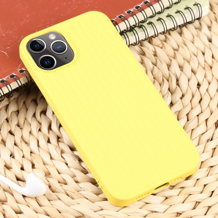 For iPhone 11 Pro Max Weave Texture Silicone Phone Case
