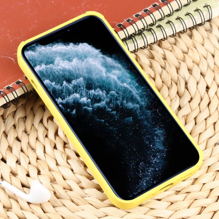 For iPhone 11 Pro Max Weave Texture Silicone Phone Case
