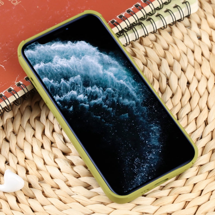 For iPhone 11 Pro Max Weave Texture Silicone Phone Case