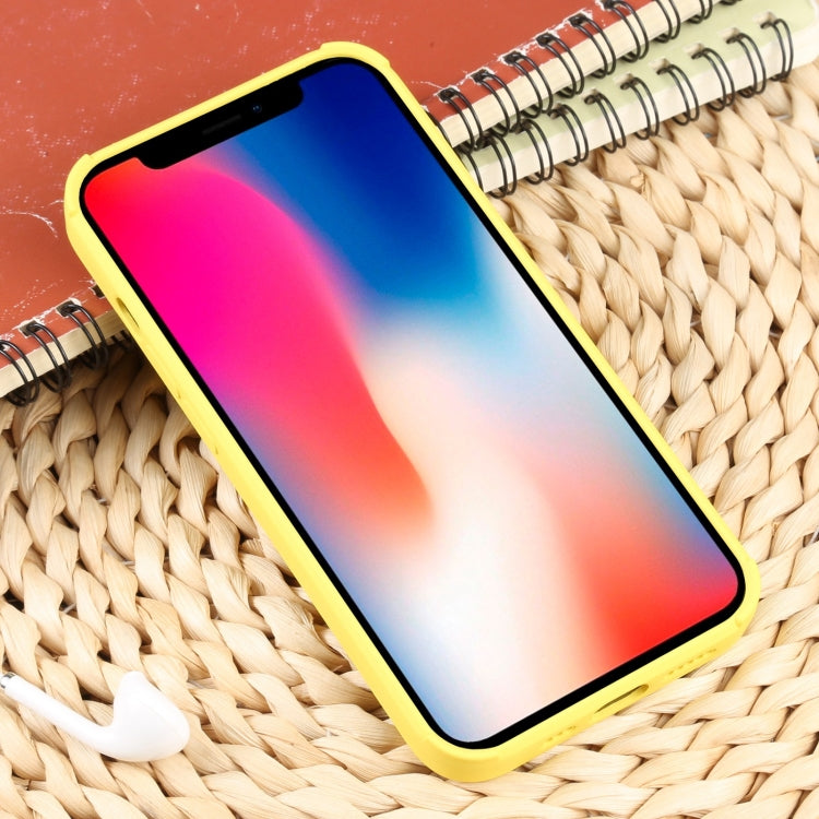 For iPhone X / XS Weave Texture Silicone Phone Case