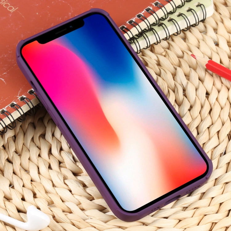 For iPhone X / XS Weave Texture Silicone Phone Case