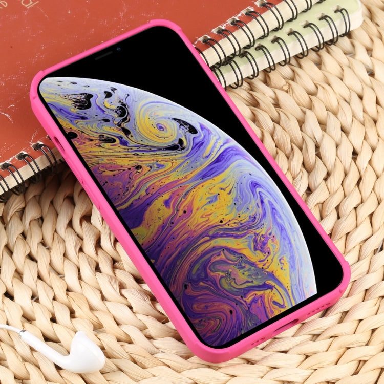 For iPhone XS Max Weave Texture Silicone Phone Case