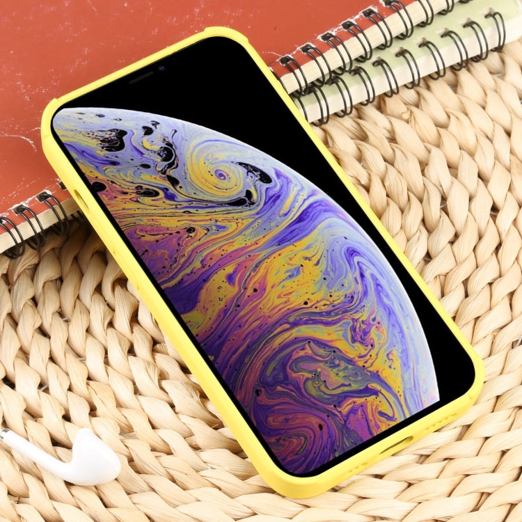 For iPhone XS Max Weave Texture Silicone Phone Case