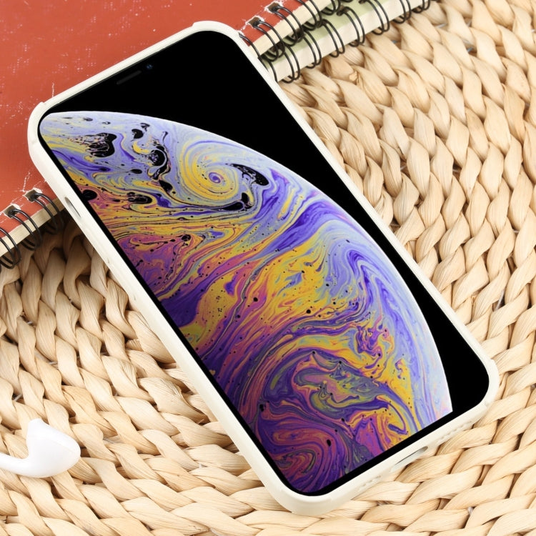 For iPhone XS Max Weave Texture Silicone Phone Case