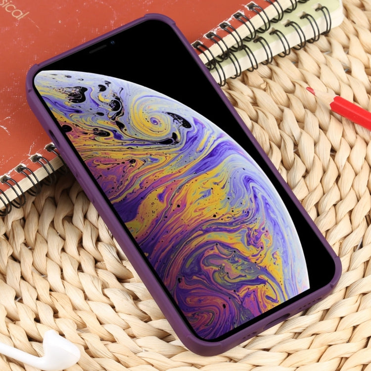 For iPhone XS Max Weave Texture Silicone Phone Case