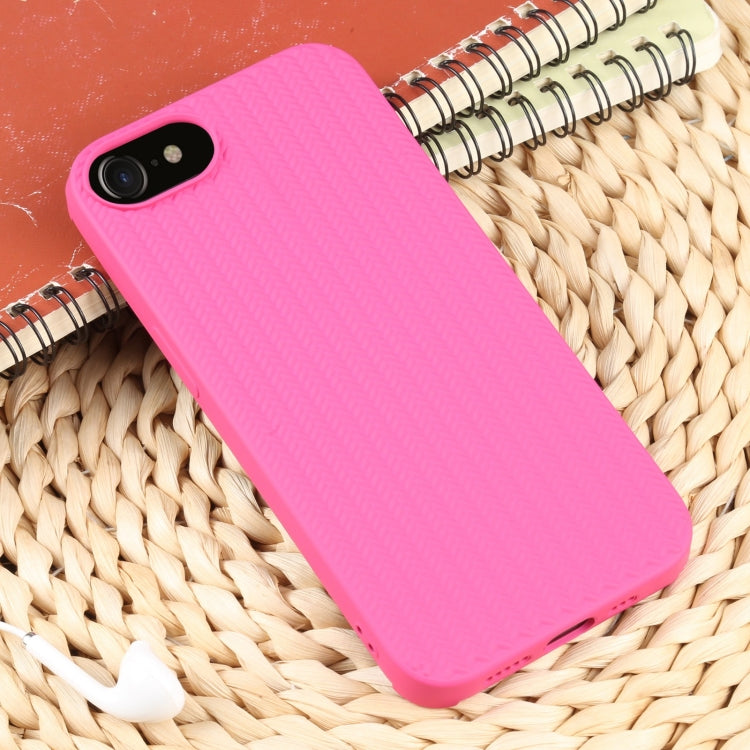 For iPhone SE 2022 / SE 2020 / 7 / 8 Weave Texture Silicone Phone Case