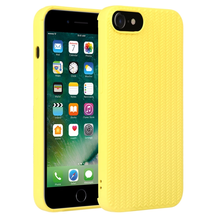 For iPhone SE 2022 / SE 2020 / 7 / 8 Weave Texture Silicone Phone Case