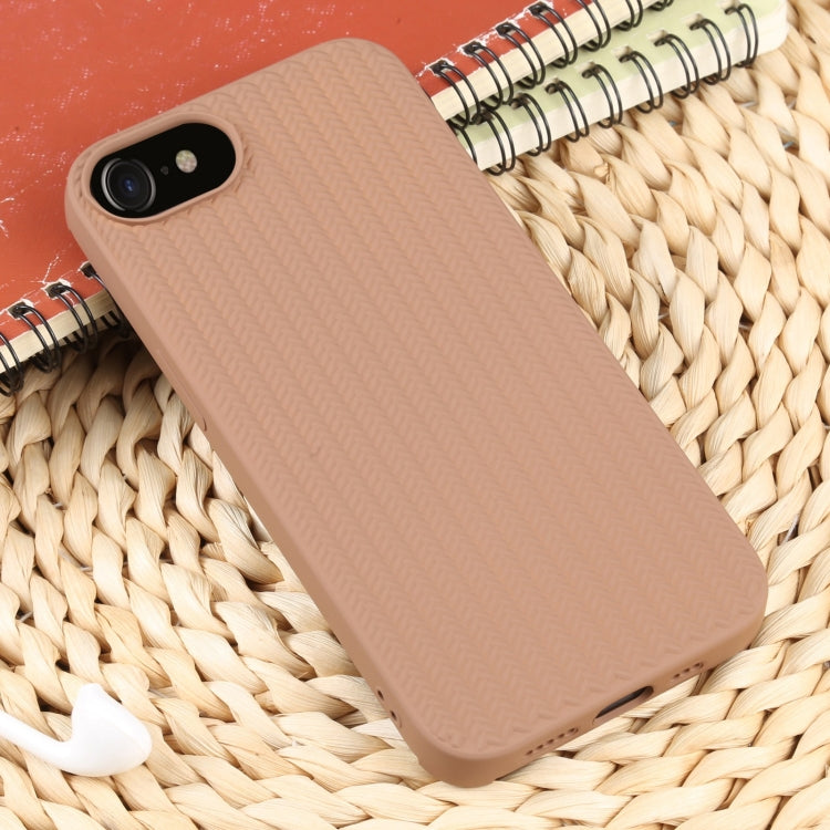For iPhone SE 2022 / SE 2020 / 7 / 8 Weave Texture Silicone Phone Case
