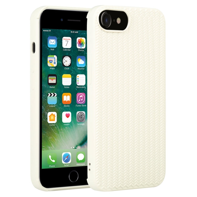 For iPhone SE 2022 / SE 2020 / 7 / 8 Weave Texture Silicone Phone Case