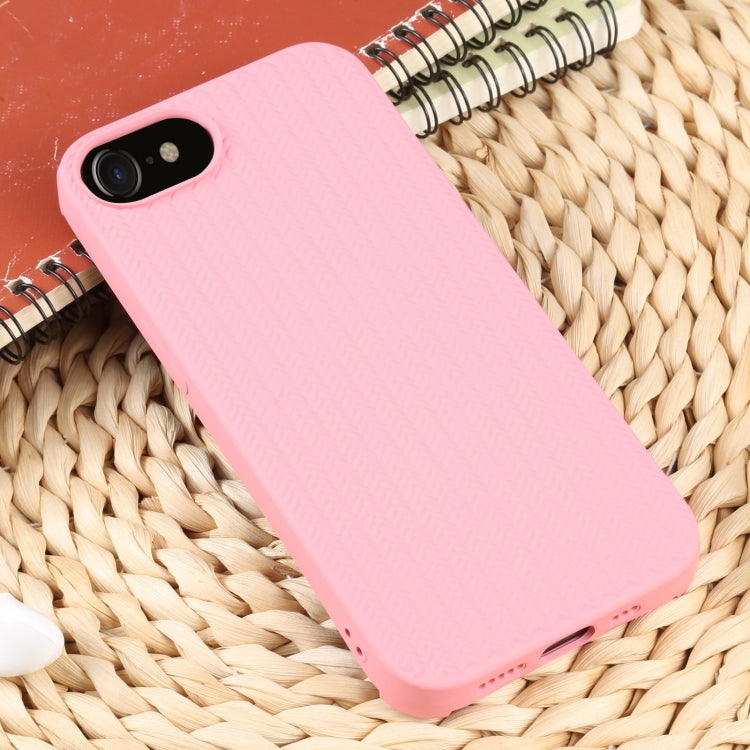 For iPhone SE 2022 / SE 2020 / 7 / 8 Weave Texture Silicone Phone Case
