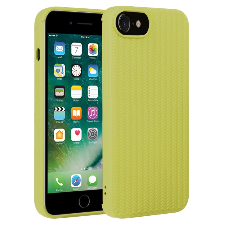 For iPhone SE 2022 / SE 2020 / 7 / 8 Weave Texture Silicone Phone Case