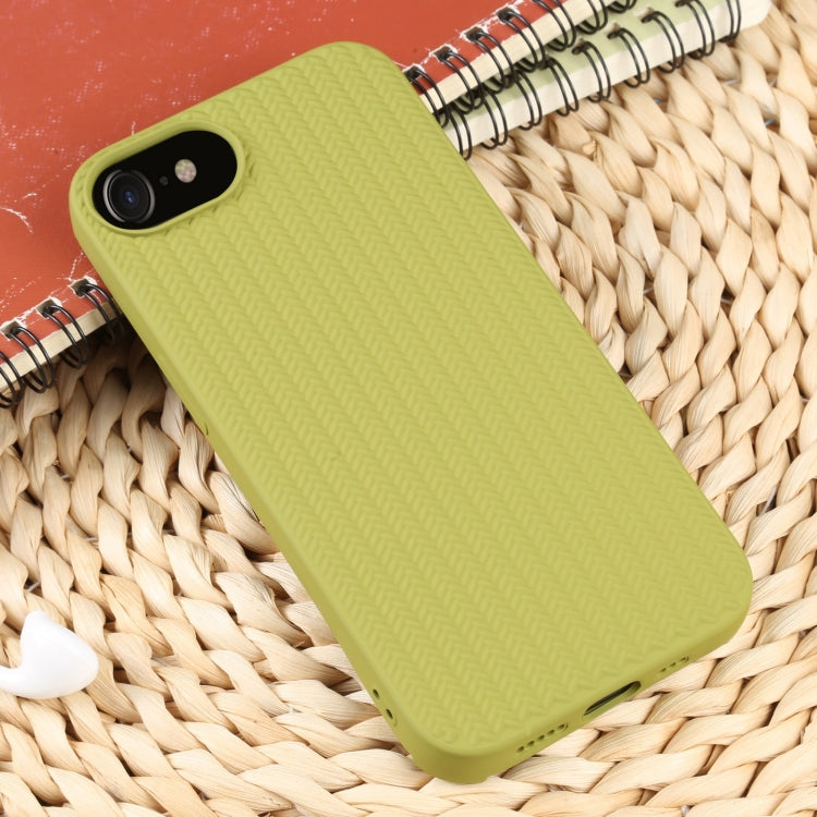 For iPhone SE 2022 / SE 2020 / 7 / 8 Weave Texture Silicone Phone Case