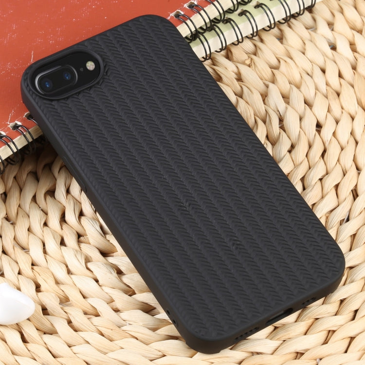 For iPhone 7 Plus / 8 Plus Weave Texture Silicone Phone Case