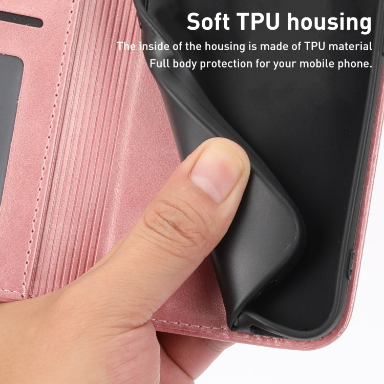 For Sharp Aquos Sense7 Plus Cubic Grid Calf Texture Magnetic Leather Phone Case
