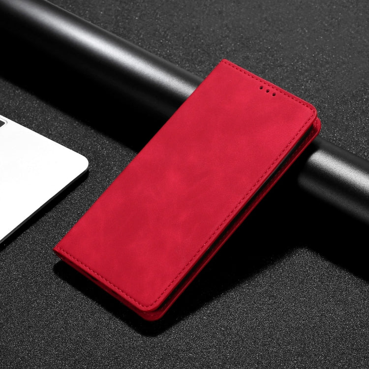 For Xiaomi Redmi Note 12 China Skin Feel Magnetic Horizontal Flip Leather Phone Case