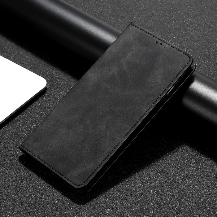 For Xiaomi Redmi Note 12 China Skin Feel Magnetic Horizontal Flip Leather Phone Case