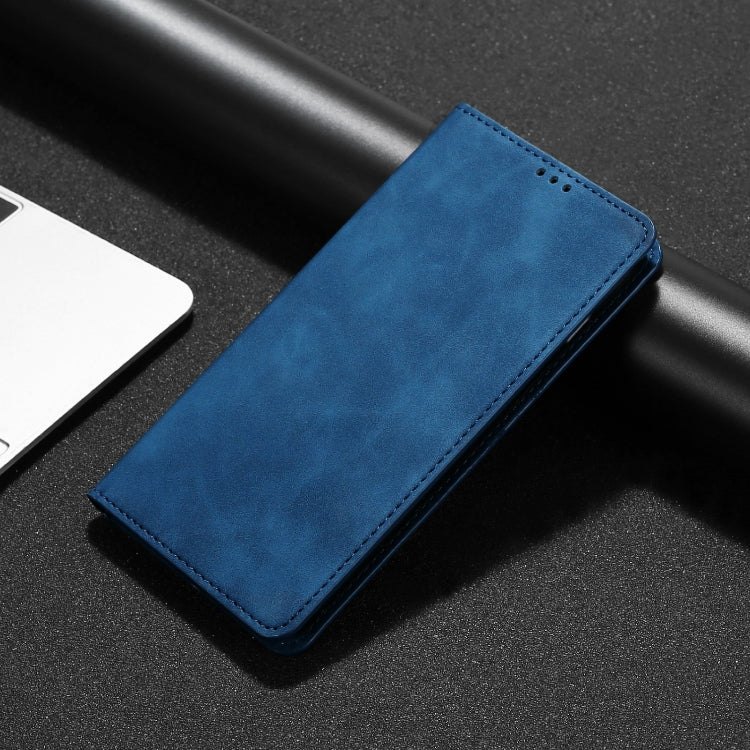 For Samsung Galaxy A14 5G Skin Feel Magnetic Horizontal Flip Leather Phone Case