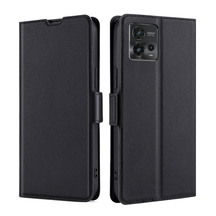 For Motorola Moto G72 4G Ultra-thin Voltage Side Buckle Horizontal Flip Leather Phone Case