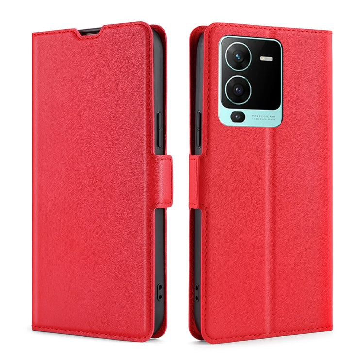 For vivo V25 Pro 5G Ultra-thin Voltage Side Buckle Horizontal Flip Leather Phone Case