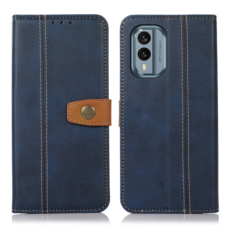 For Nokia X30 5G Stitching Thread Calf Texture Leather Phone Case