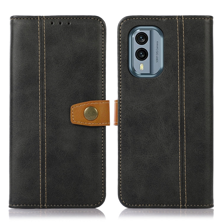 For Nokia X30 5G Stitching Thread Calf Texture Leather Phone Case