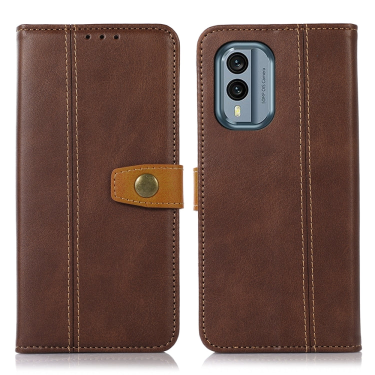 For Nokia X30 5G Stitching Thread Calf Texture Leather Phone Case