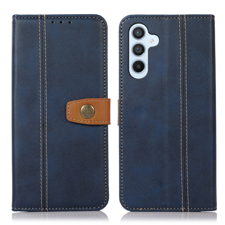 For Samsung Galaxy A54 5G Stitching Thread Calf Texture Leather Phone Case
