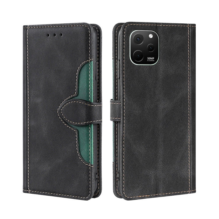 For Huawei nova Y61 Skin Feel Magnetic Buckle Leather Phone Case