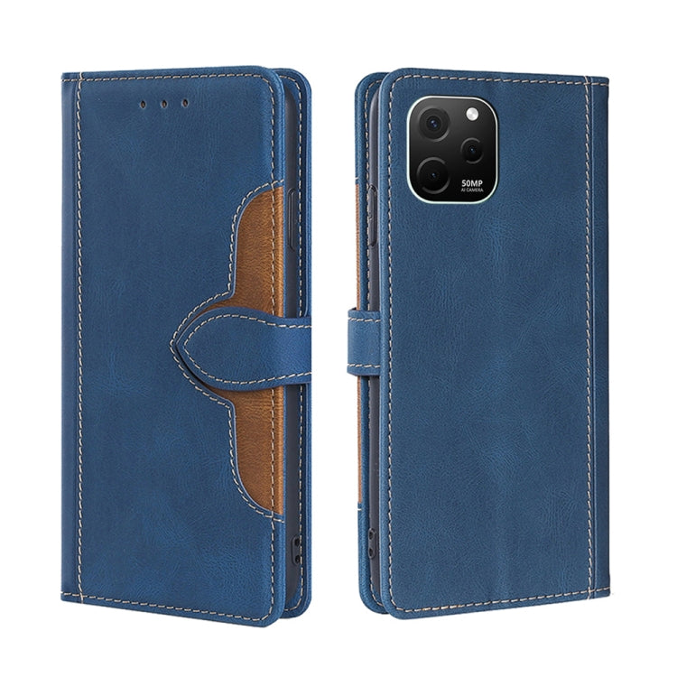 For Huawei nova Y61 Skin Feel Magnetic Buckle Leather Phone Case