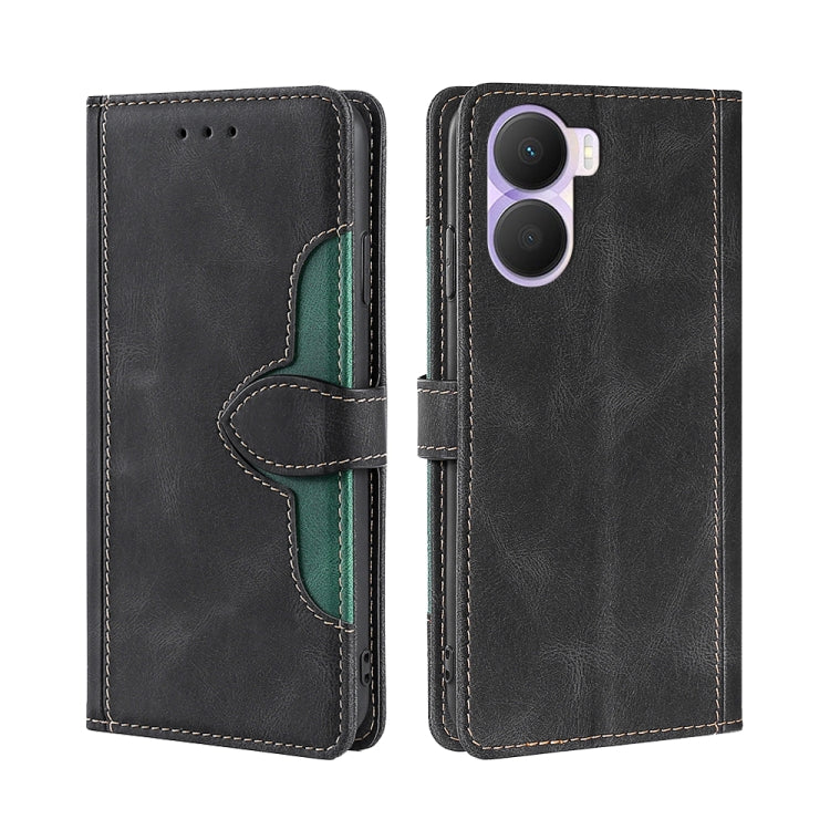 For Honor Play 40 Plus Skin Feel Magnetic Buckle Leather Phone Case