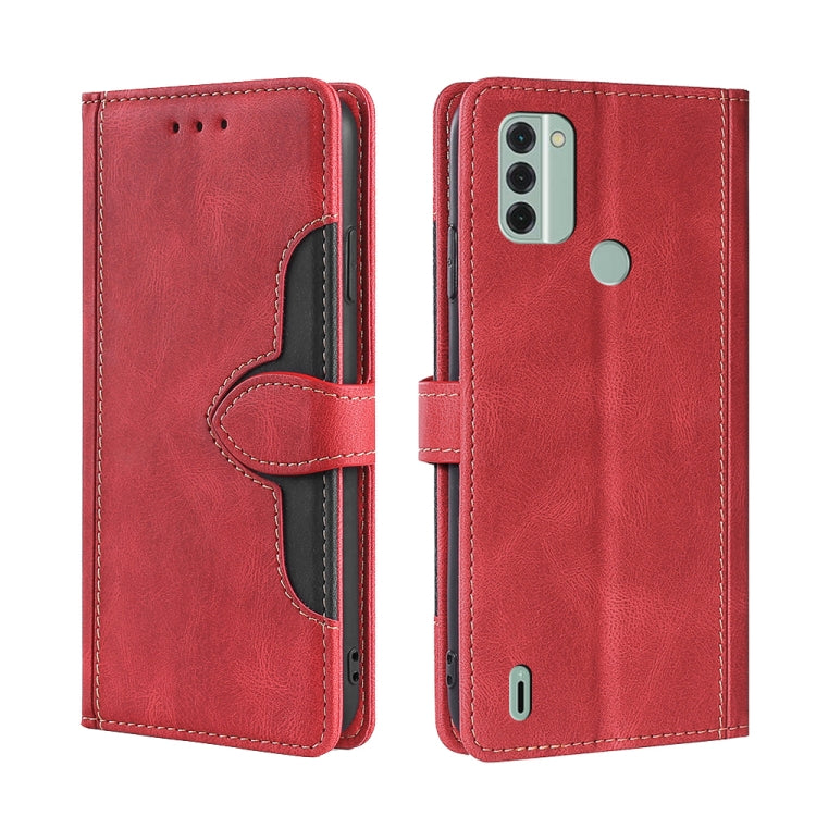 For Nokia C31 Skin Feel Magnetic Buckle Leather Phone Case