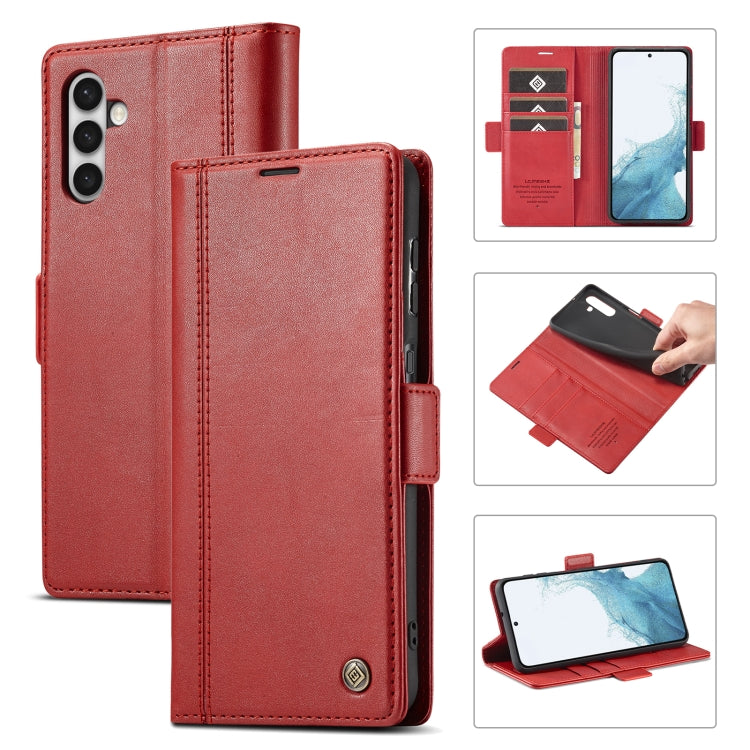 For Samsung Galaxy S23 5G LC.IMEEKE PU + TPU Skin-friendly Feeling Leather Phone Case
