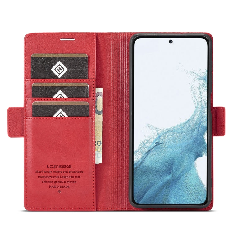 For Samsung Galaxy S23+ 5G LC.IMEEKE PU + TPU Skin-friendly Feeling Leather Phone Case