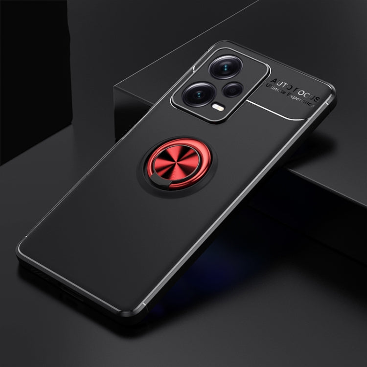 For Xiaomi Redmi Note 12 Pro+ China Metal Ring Holder 360 Degree Rotating TPU Phone Case