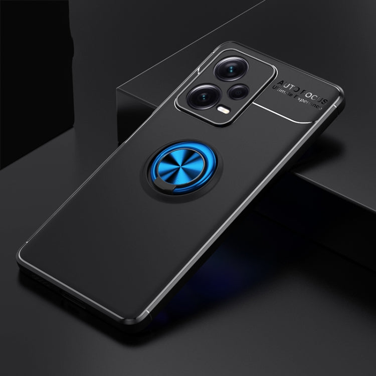 For Xiaomi Redmi Note 12 Pro+ China Metal Ring Holder 360 Degree Rotating TPU Phone Case