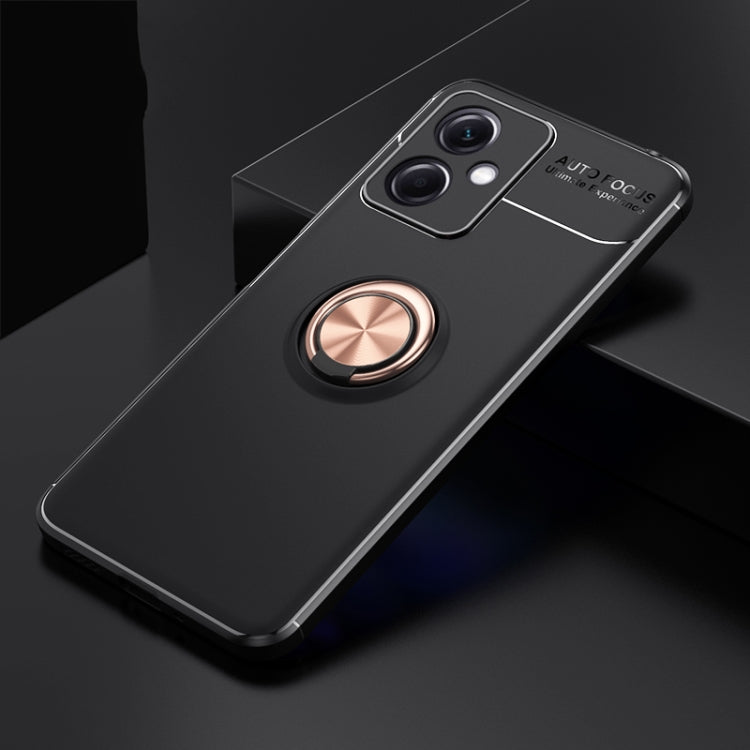 For Xiaomi Redmi Note 12 China Metal Ring Holder 360 Degree Rotating TPU Phone Case