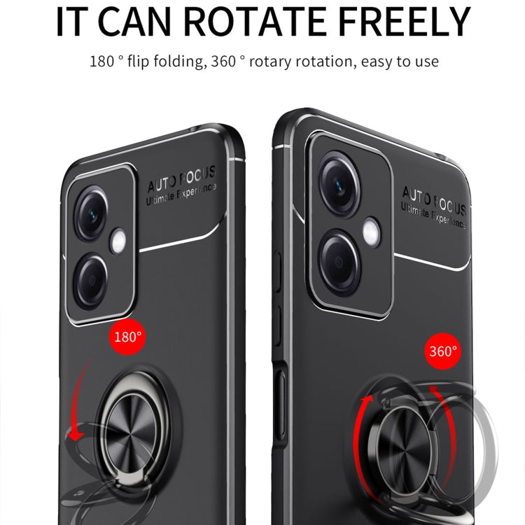 For Xiaomi Redmi Note 12 China Metal Ring Holder 360 Degree Rotating TPU Phone Case