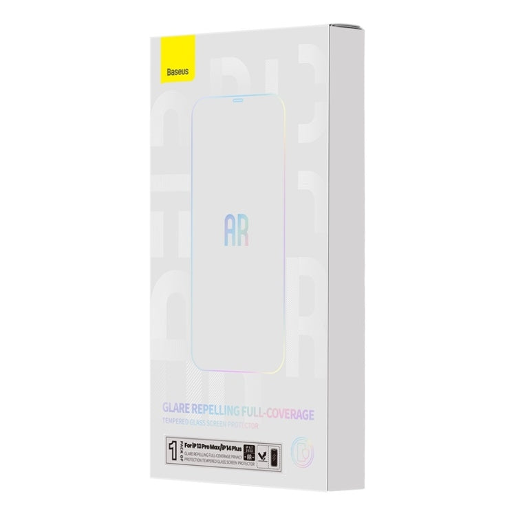 For iPhone 14 Plus / 13 Pro Max Baseus 0.3mm AR Transparent Full Screen Anti-peep Tempered Glass Film