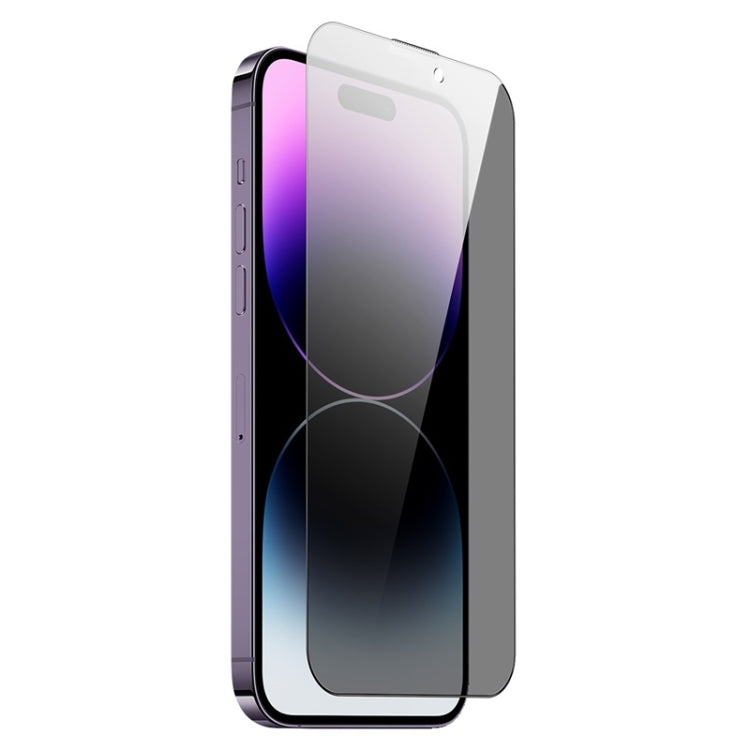 For iPhone 14 Pro Max Baseus 0.3mm AR Transparent Full Screen Anti-peep Tempered Glass Film