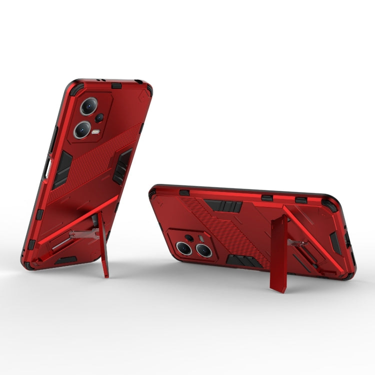For Xiaomi Redmi Note 12 China / Note 12 5G India Punk Armor 2 in 1 PC + TPU Phone Case with Invisible Holder