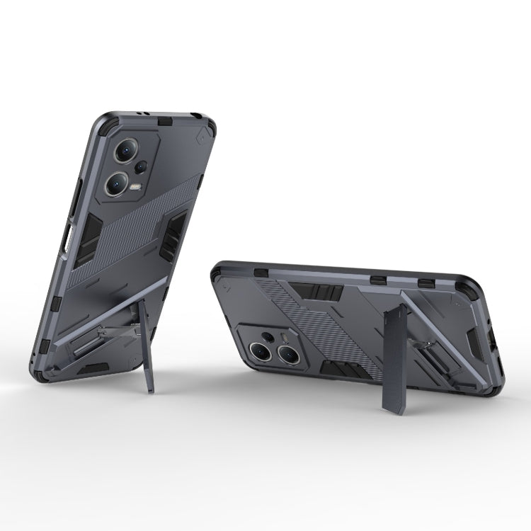 For Xiaomi Redmi Note 12 China / Note 12 5G India Punk Armor 2 in 1 PC + TPU Phone Case with Invisible Holder