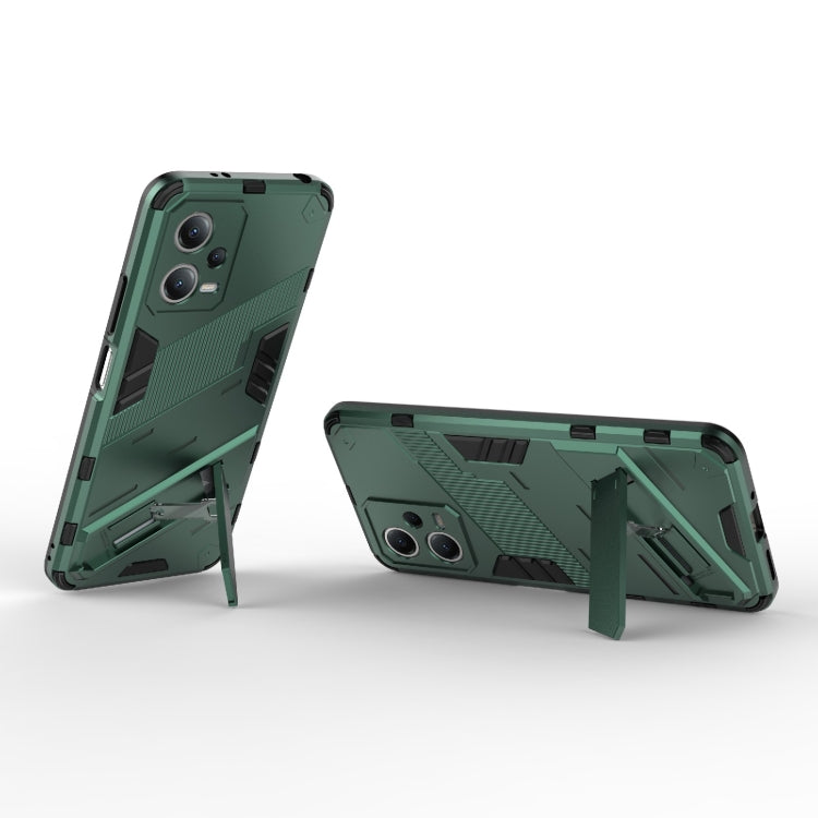For Xiaomi Redmi Note 12 China / Note 12 5G India Punk Armor 2 in 1 PC + TPU Phone Case with Invisible Holder
