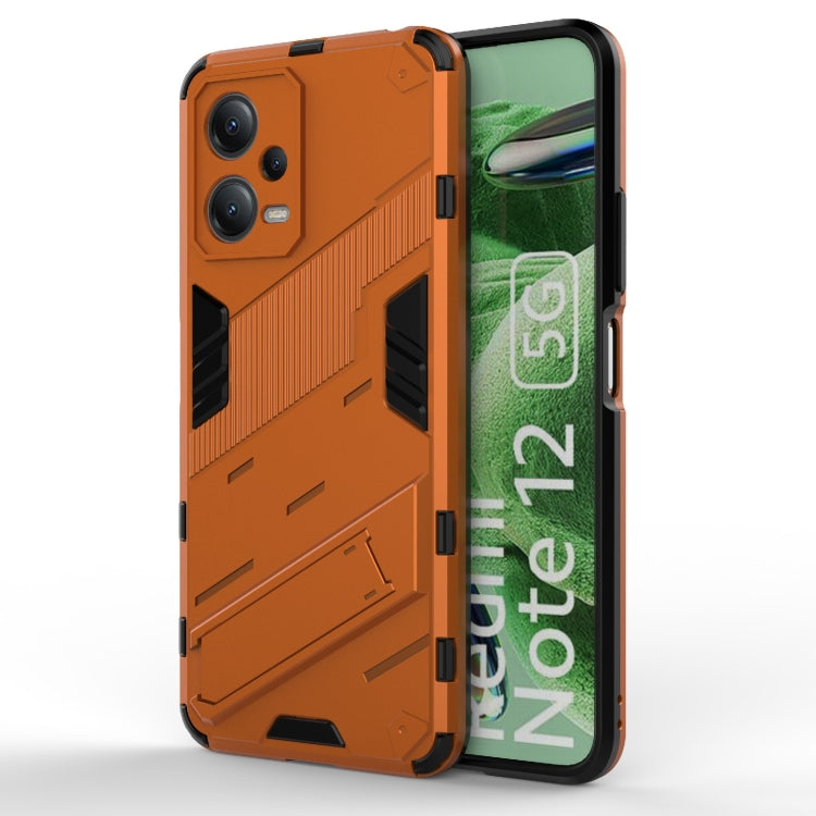 For Xiaomi Redmi Note 12 China / Note 12 5G India Punk Armor 2 in 1 PC + TPU Phone Case with Invisible Holder